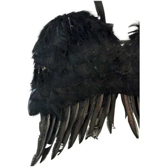 Costumes USA Wings Unisex O/S Black Cosplay Black Swan - Picture 7 of 9